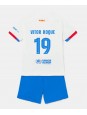 Barcelona Vitor Roque #19 Venkovní dres pro děti 2023-24 Krátký Rukáv (+ trenýrky)